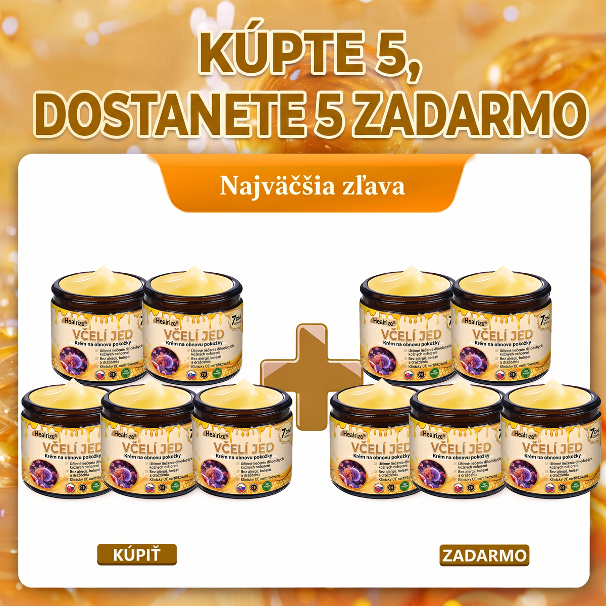 🐝🍇 Healrize® Komplexný krém na tvár s včelím jedom – Nová generácia prírodnej starostlivosti o pleť pre hydratovanejšiu, hladšiu a žiarivejšiu pokožku 🌿✨