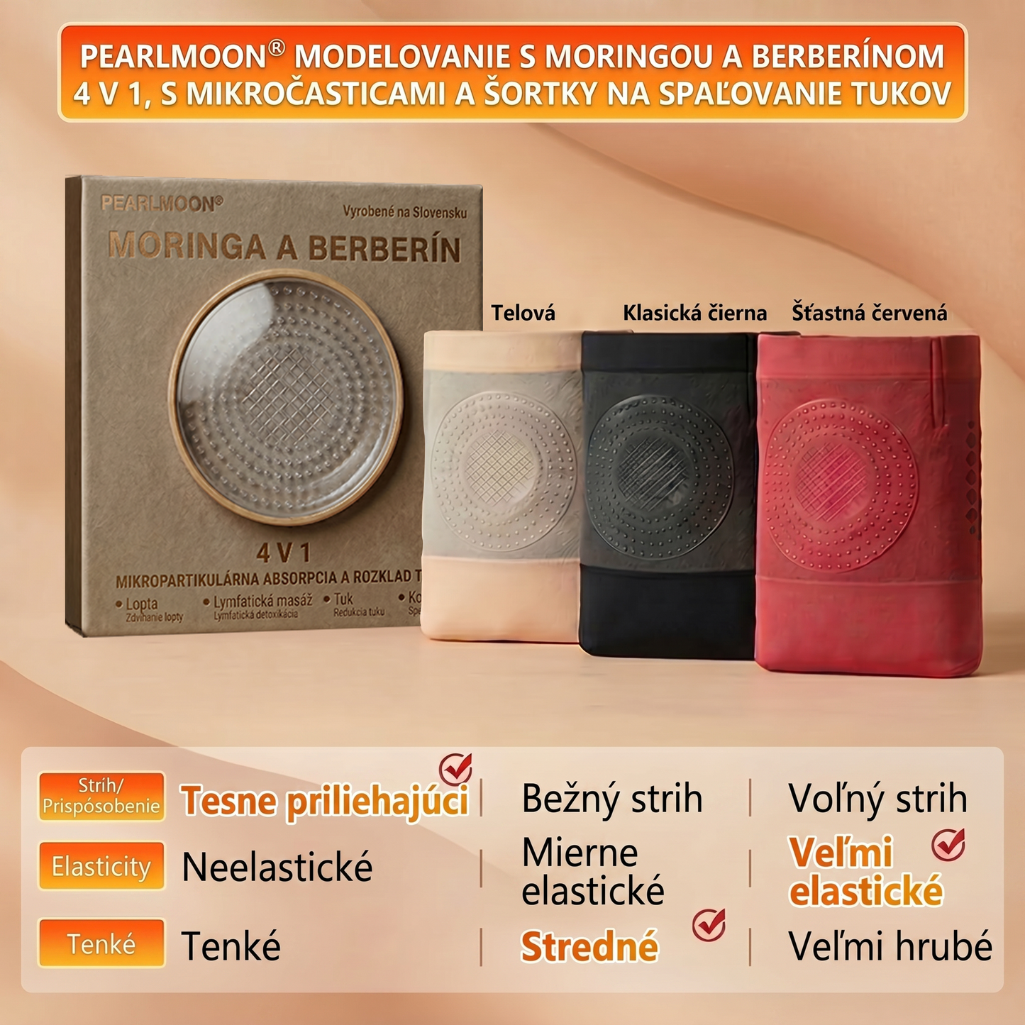 💒💒Oficiálny obchod značky | PEARLMOON® MORINGA & BERBERÍN 4V 1 MIKROČASTICOVÉ FORMOVANIE & ŠORTKY NA SPALOVANIE TUKU🌿