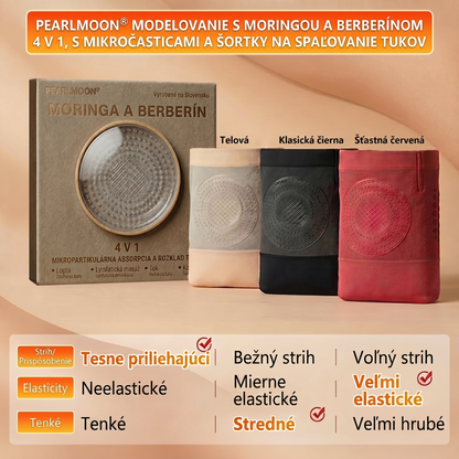 💒💒Oficiálny obchod značky | PEARLMOON® MORINGA & BERBERÍN 4V 1 MIKROČASTICOVÉ FORMOVANIE & ŠORTKY NA SPALOVANIE TUKU🌿