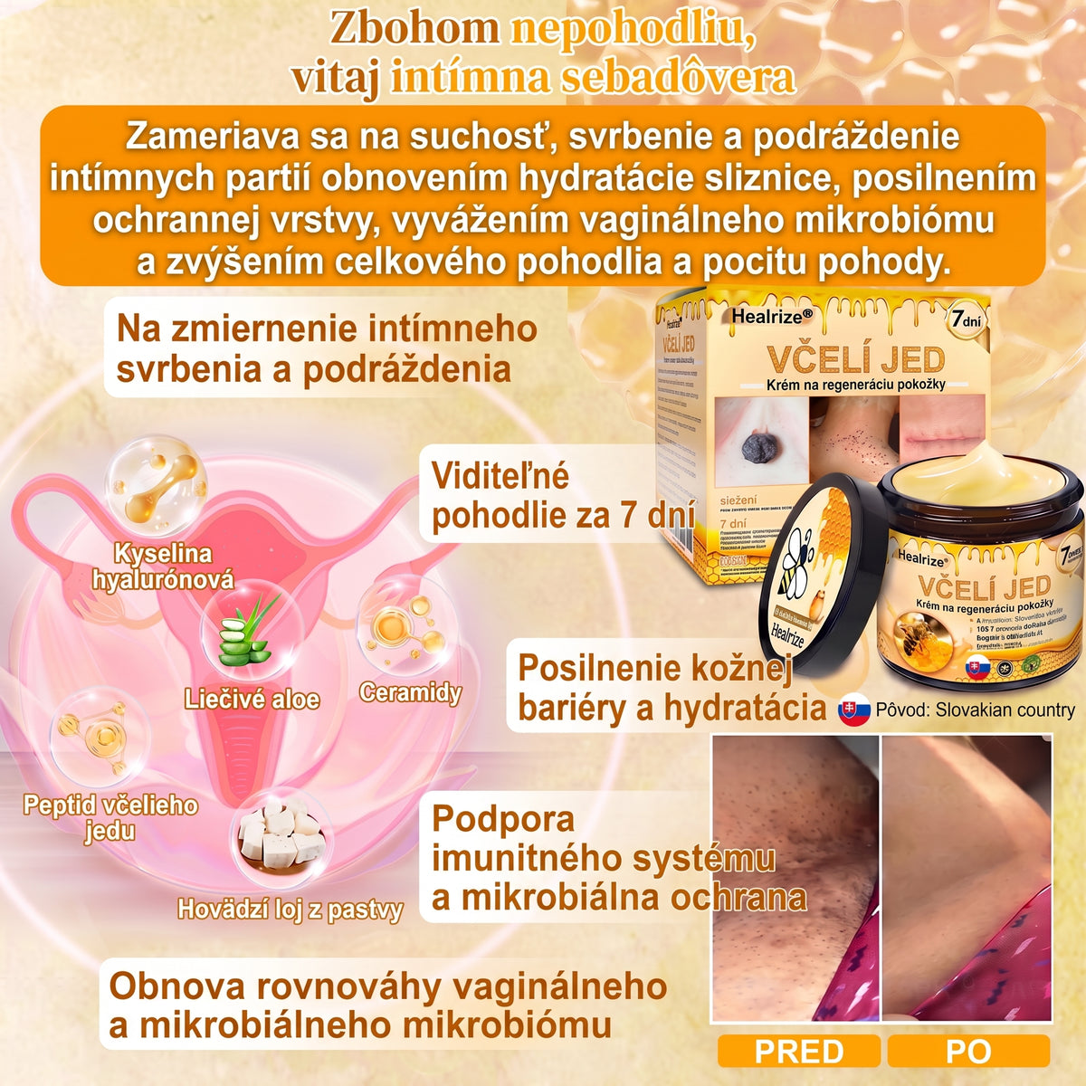 🐝🍇 Healrize® Komplexný krém na tvár s včelím jedom – Nová generácia prírodnej starostlivosti o pleť pre hydratovanejšiu, hladšiu a žiarivejšiu pokožku 🌿✨