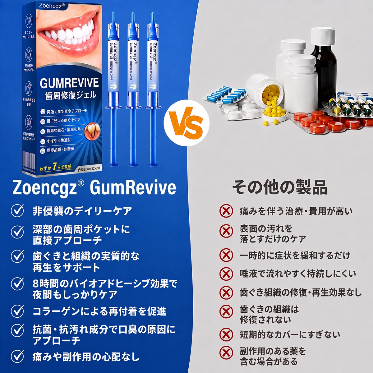 🇯🇵🦷🥄Zoencgz® 歯ぐきケア抗菌ジェル｜7日間で目指す健やかな口内環境