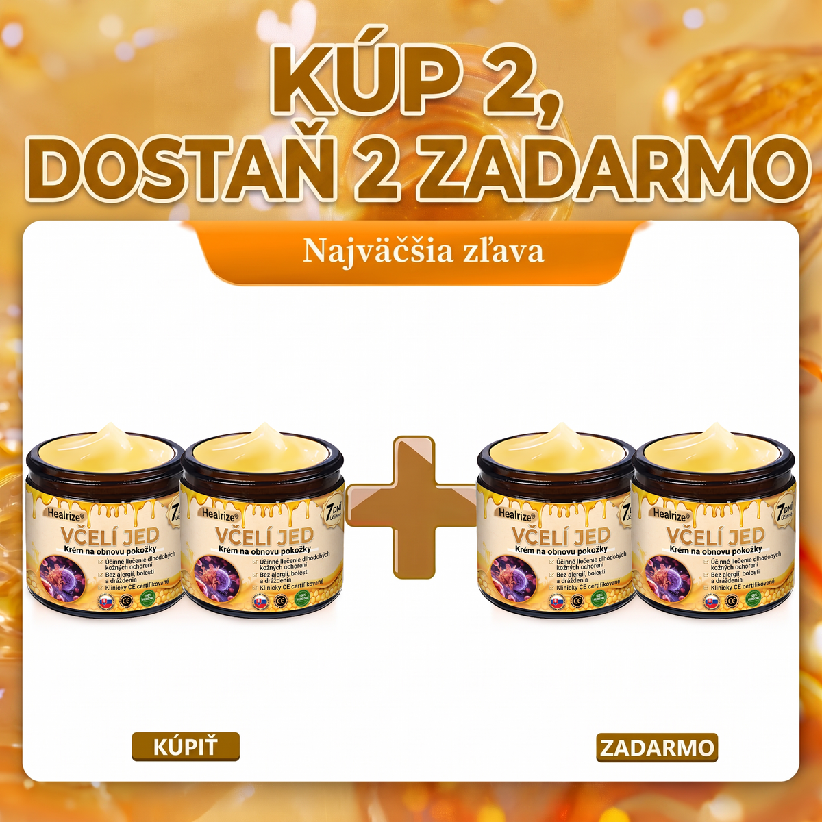 🐝🍇 Healrize® Komplexný krém na tvár s včelím jedom – Nová generácia prírodnej starostlivosti o pleť pre hydratovanejšiu, hladšiu a žiarivejšiu pokožku 🌿✨
