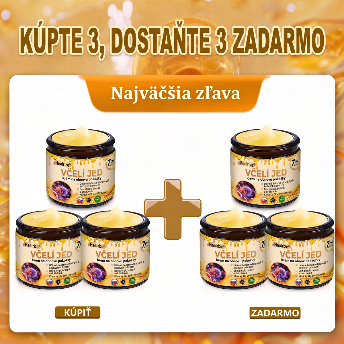 🐝🍇 Healrize® Komplexný krém na tvár s včelím jedom – Nová generácia prírodnej starostlivosti o pleť pre hydratovanejšiu, hladšiu a žiarivejšiu pokožku 🌿✨